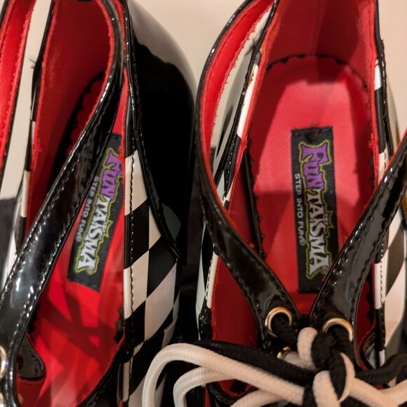 Jester diamond print heels - Picture 3 of 6